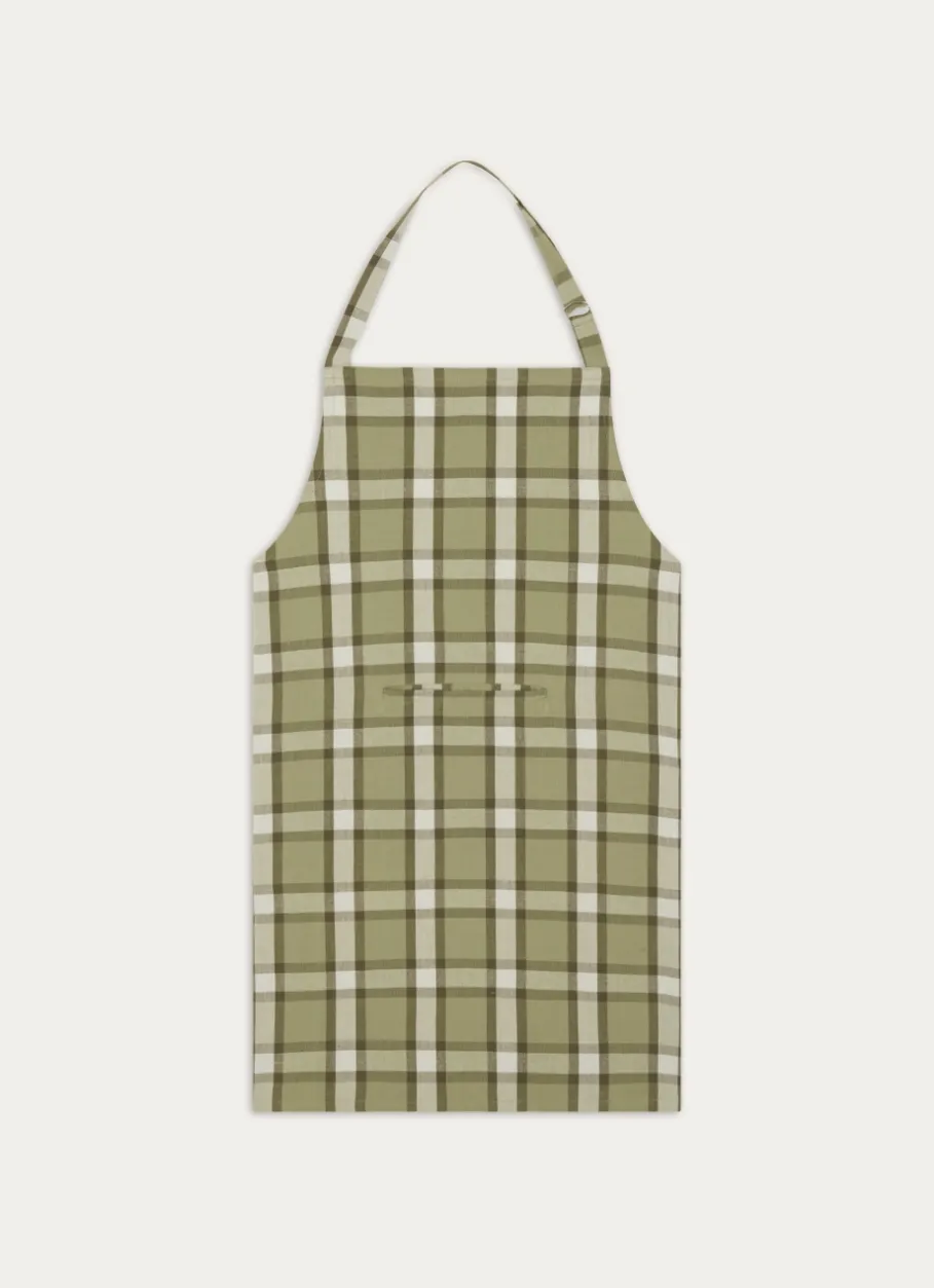 Bouchara Tablier, Manique, Gant^TABLIER À CARREAUX POCHE CACHÉE