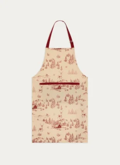 Bouchara Tablier, Manique, Gant|Table De Noël^TABLIER EN COTON IMPRIMÉ PAYSAGE DE MONTAGNE