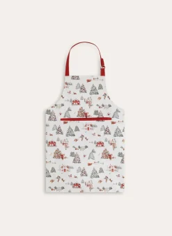 Bouchara Tablier, Manique, Gant|Table De Noël^TABLIER SCÈNE NOËL ENNEIGÉE