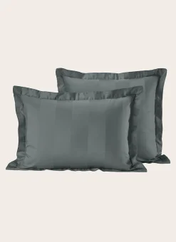 Bouchara Taie Unie^TAIE D'OREILLER RAYÉE EN SATIN DE COTON