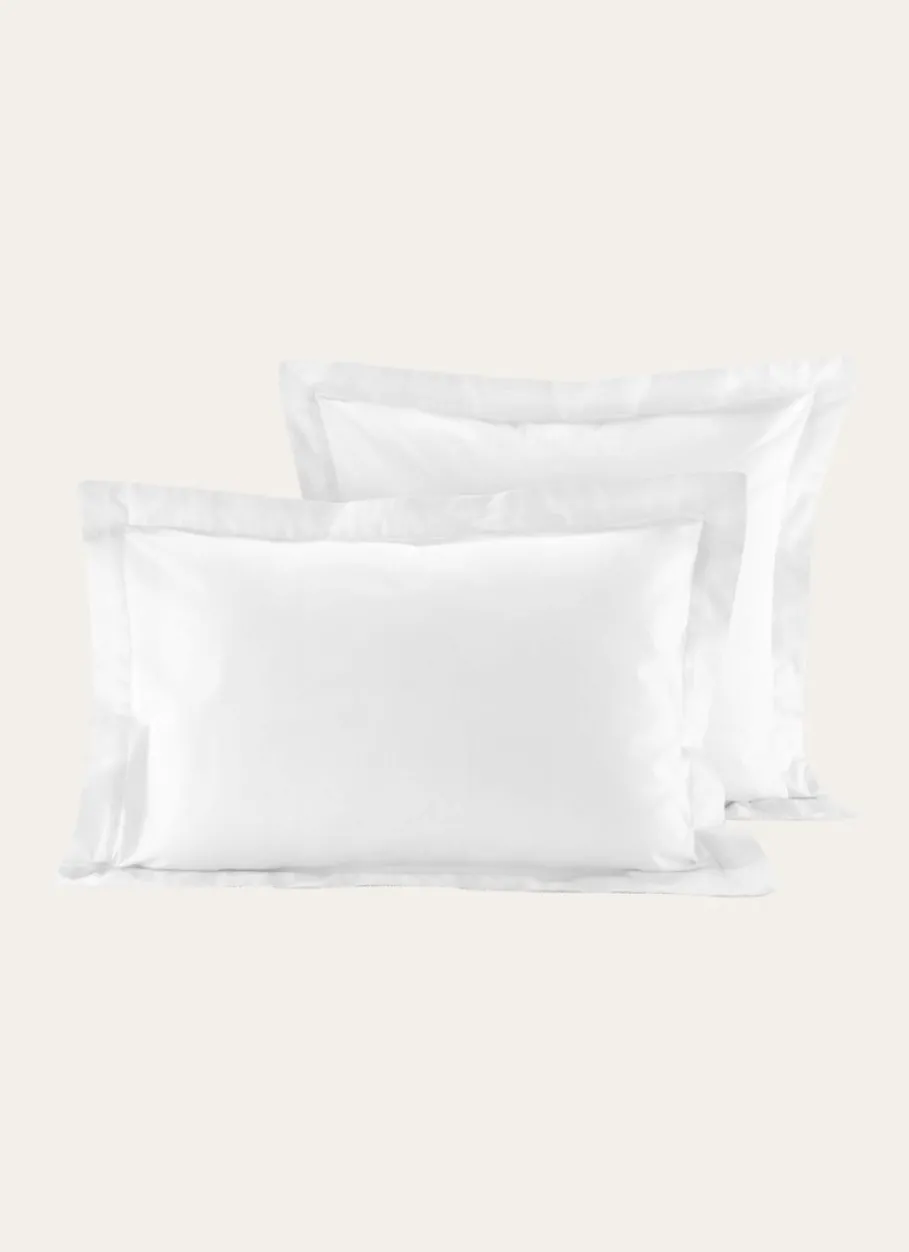 Bouchara Taie Unie^TAIE D'OREILLER RAYÉE EN SATIN DE COTON