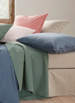 Bouchara Taie Unie^TAIE D'OREILLER UNIE EN COTON LAVÉ BIO