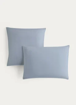 Bouchara Taie Unie^TAIE D'OREILLER UNIE EN COTON LAVÉ BIO