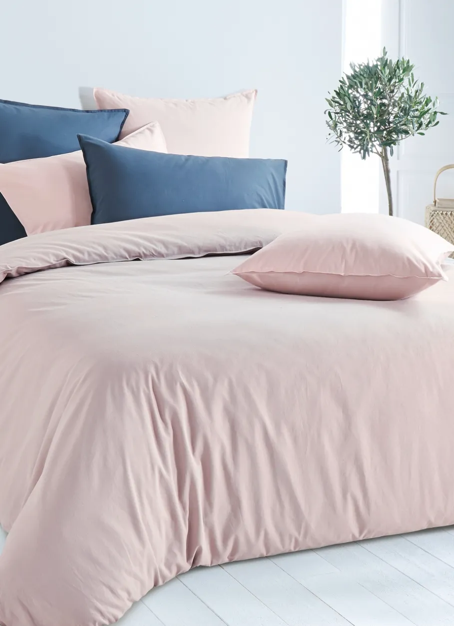 Bouchara Taie Unie^TAIE D'OREILLER UNIE EN COTON LAVÉ BIO