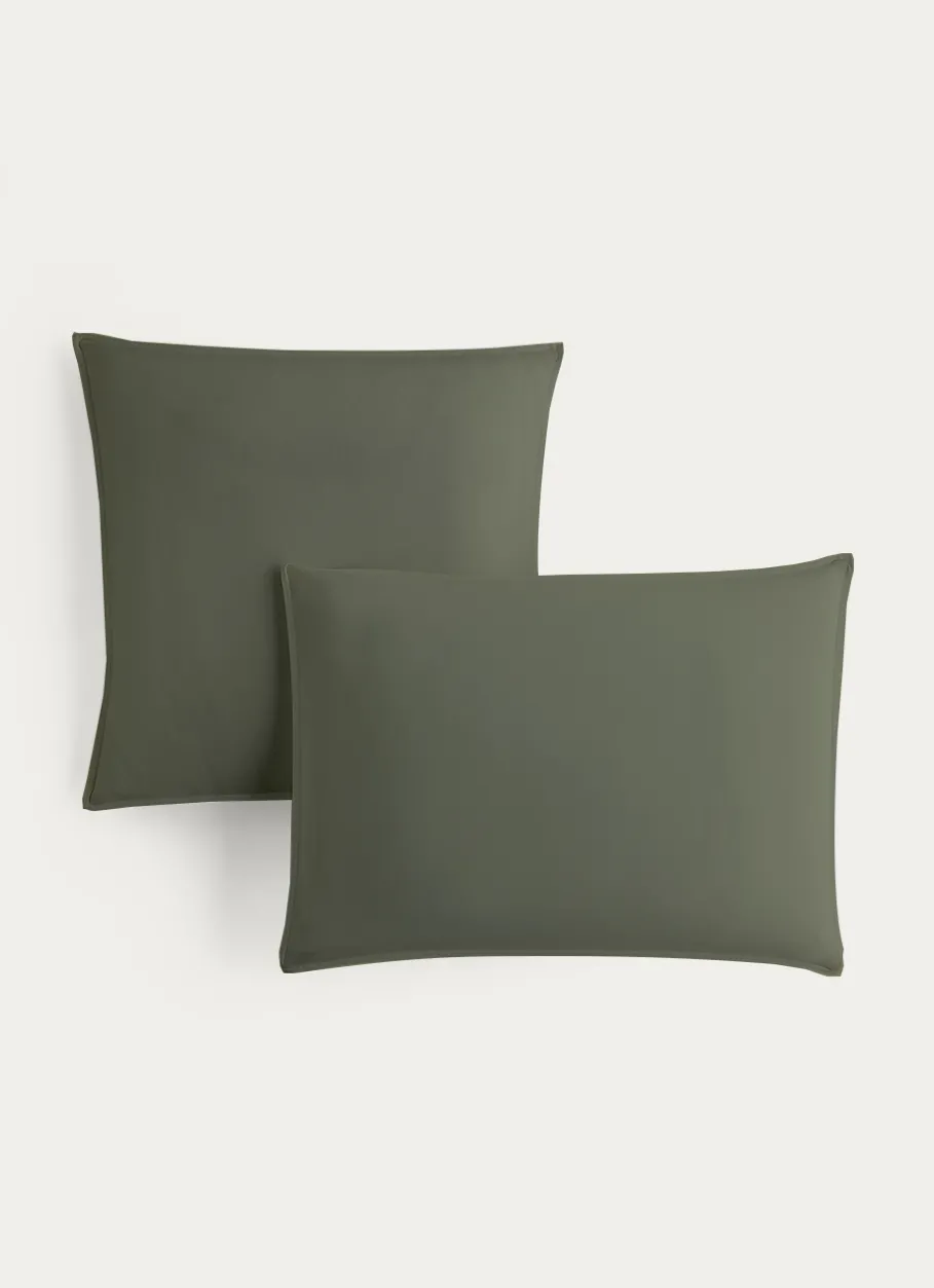 Bouchara Taie Unie^TAIE D'OREILLER UNIE EN COTON LAVÉ BIO