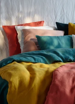 Bouchara Taie Unie^TAIE D'OREILLER UNIE EN LIN LAVÉ 165GR