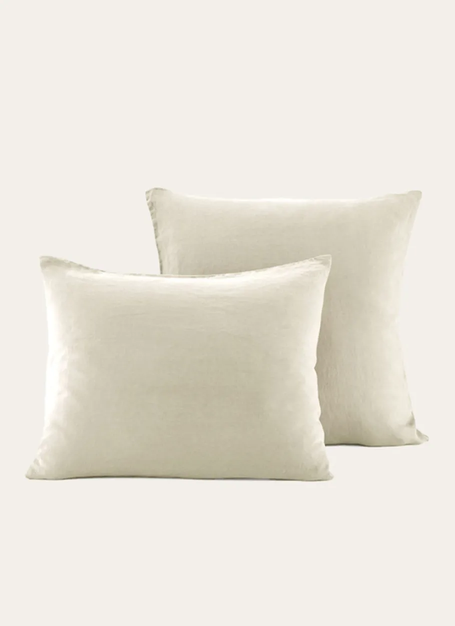 Bouchara Taie Unie^TAIE D'OREILLER UNIE EN LIN LAVÉ 165GR