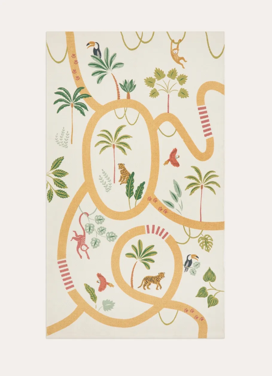 Enfant Bouchara Decoration, Rangement^TAPIS EN COTON IMPRIMÉ CIRCUIT DANS LA JUNGLE