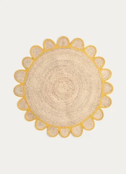 Enfant Bouchara Decoration, Rangement^TAPIS EN JUTE EN FORME DE MARGUERITE