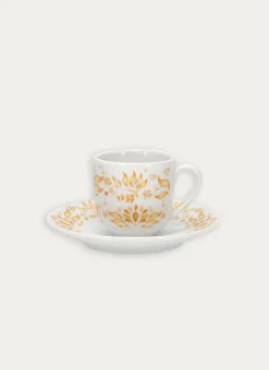 Bouchara Tasse, Bol^TASSE AVEC SOUCOUPE EN PORCELAINE