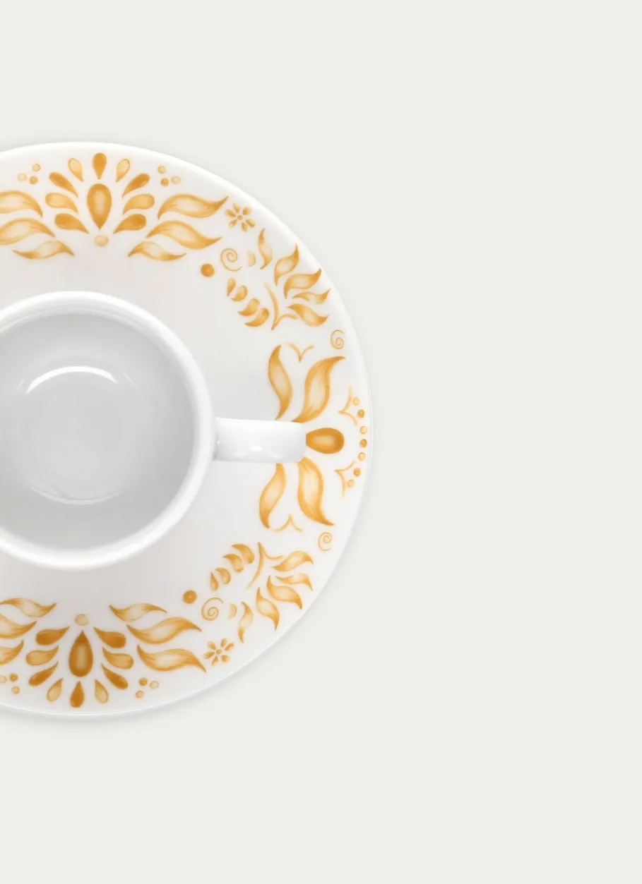 Bouchara Tasse, Bol^TASSE AVEC SOUCOUPE EN PORCELAINE