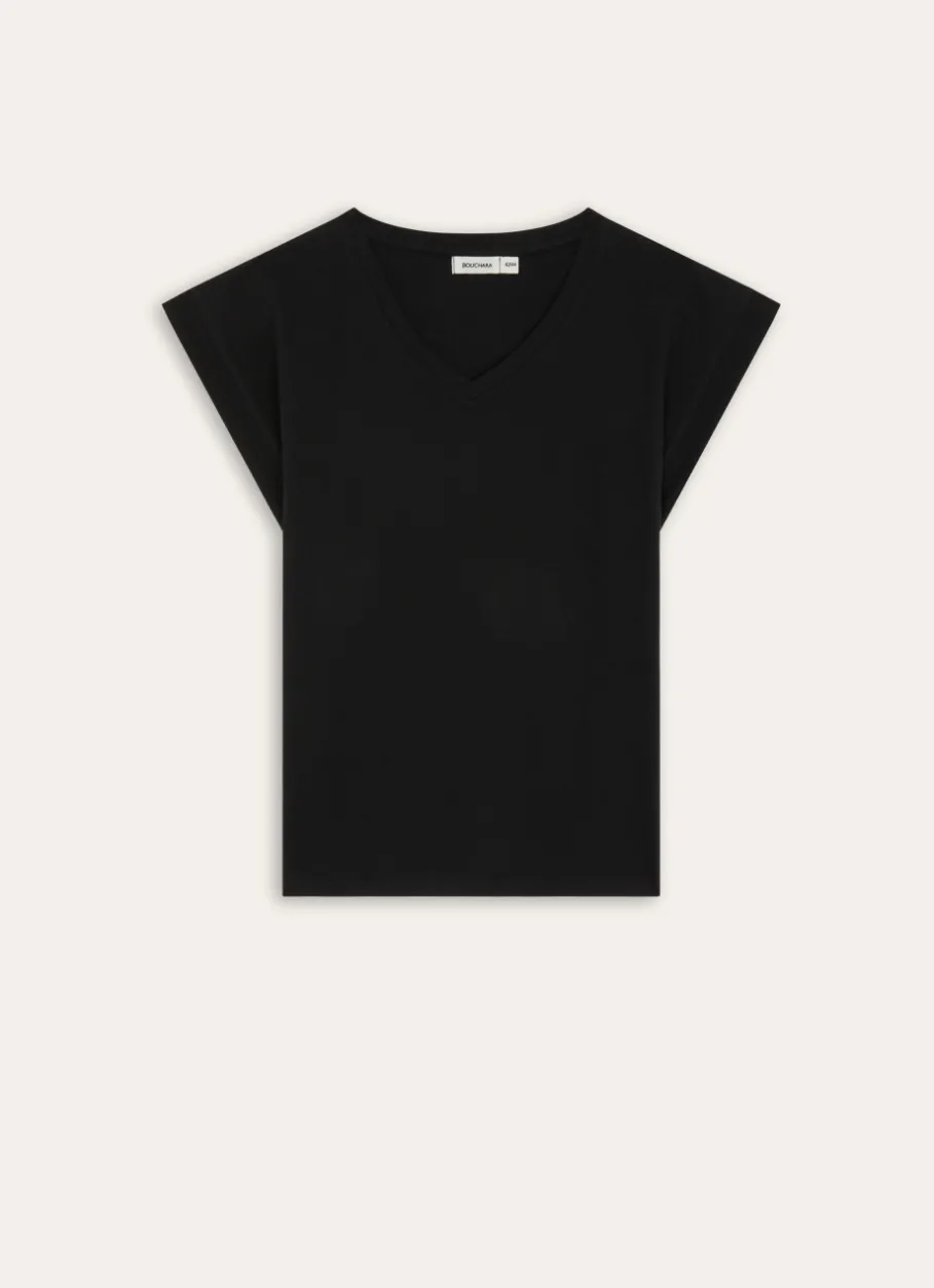 Bouchara Pyjama, Chemise De Nuit^TEE SHIRT MANCHES COURTES COL V EN COTON