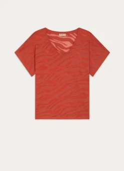 Bouchara Pyjama, Chemise De Nuit^TEE-SHIRT MANCHES COURTES À ENCOLURE V EN COTON