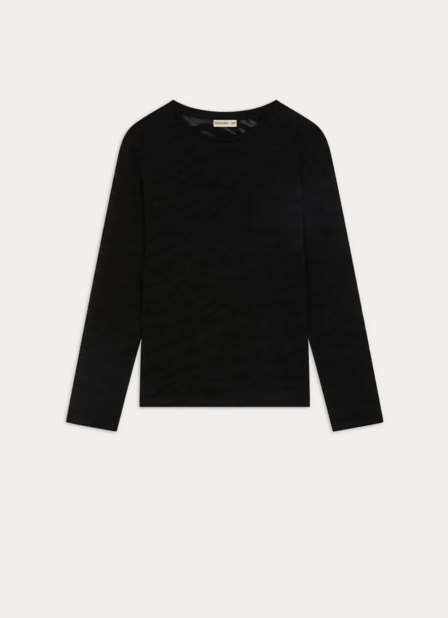 Bouchara Pyjama, Chemise De Nuit^TEE-SHIRT MANCHES LONGUES EN COTON