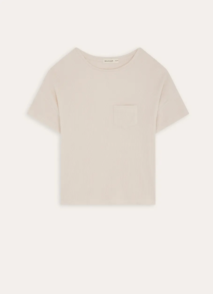 Bouchara Homewear, Accessoire^TOP MANCHES COURTES EN MAILLE NID D'ABEILLE