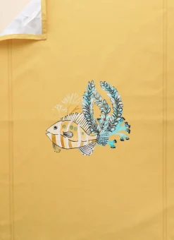 Bouchara Torchon, Essuie-Mains^TORCHON EN COTON IMPRIMÉ POISSONS ET CORAUX