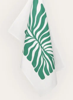 Bouchara Torchon, Essuie-Mains^TORCHON EN COTON IMPRIMÉ VÉGÉTAL COVE