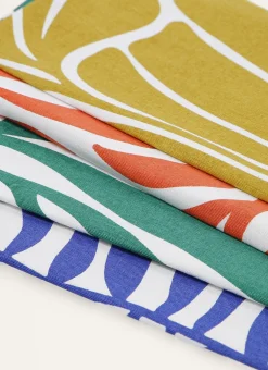 Bouchara Torchon, Essuie-Mains^TORCHON EN COTON IMPRIMÉ VÉGÉTAL COBL