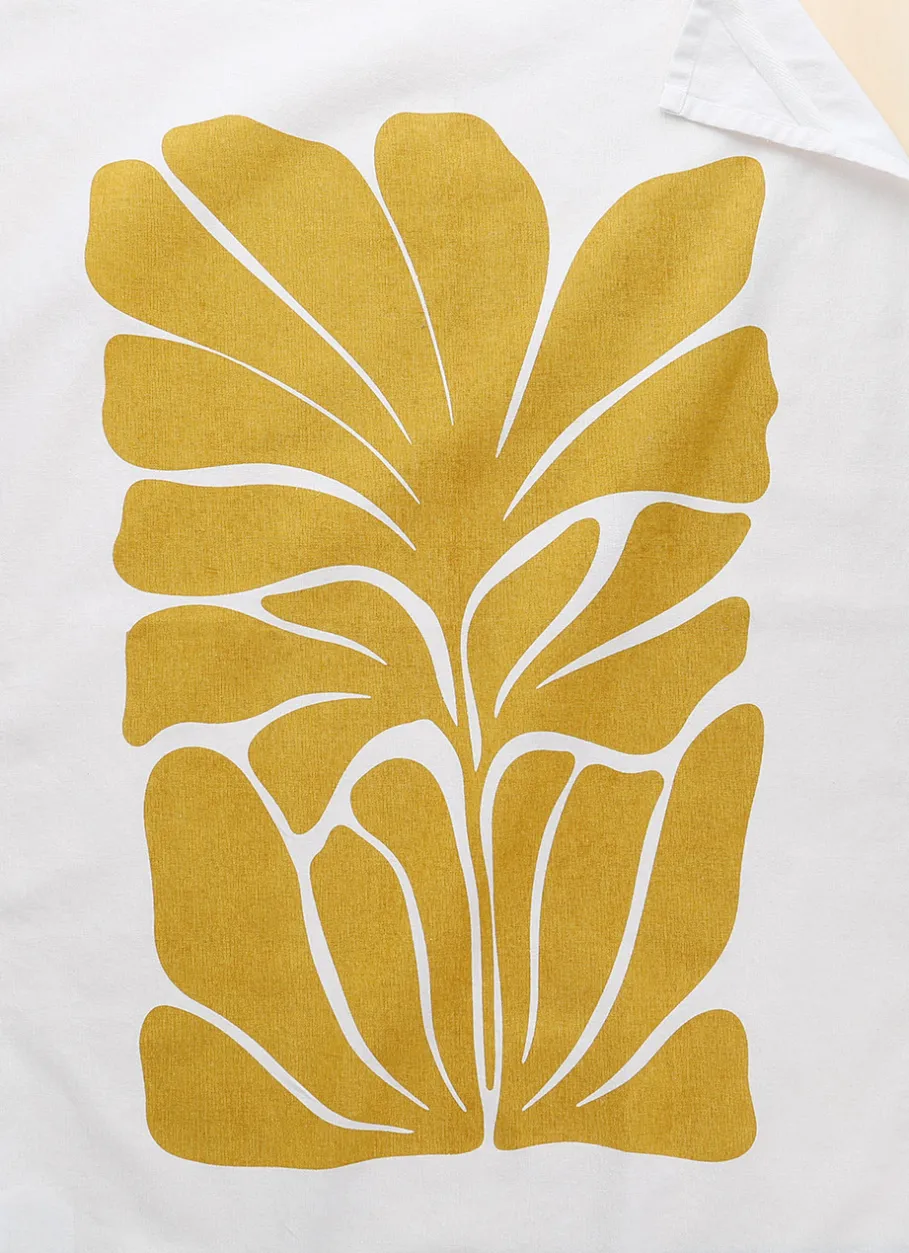 Bouchara Torchon, Essuie-Mains^TORCHON EN COTON IMPRIMÉ VÉGÉTAL COMO