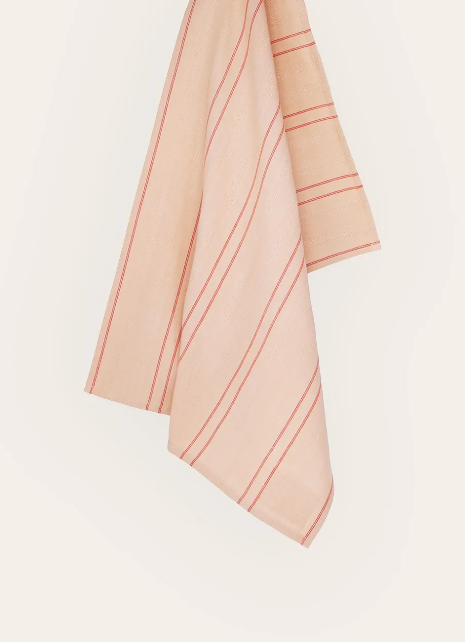 Bouchara Torchon, Essuie-Mains^TORCHON EN COTON TEXTURÉ AVEC RAYURES