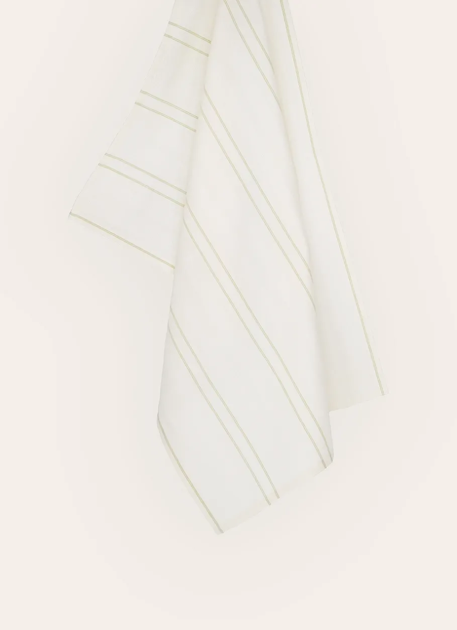 Bouchara Torchon, Essuie-Mains^TORCHON EN COTON TEXTURÉ AVEC RAYURES