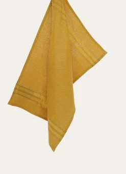 Bouchara Torchon, Essuie-Mains^TORCHON EN NID D’ABEILLE À RAYURES