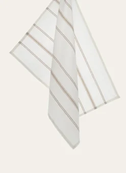 Bouchara Torchon, Essuie-Mains^TORCHON RAYÉ EN TOILE DE COTON