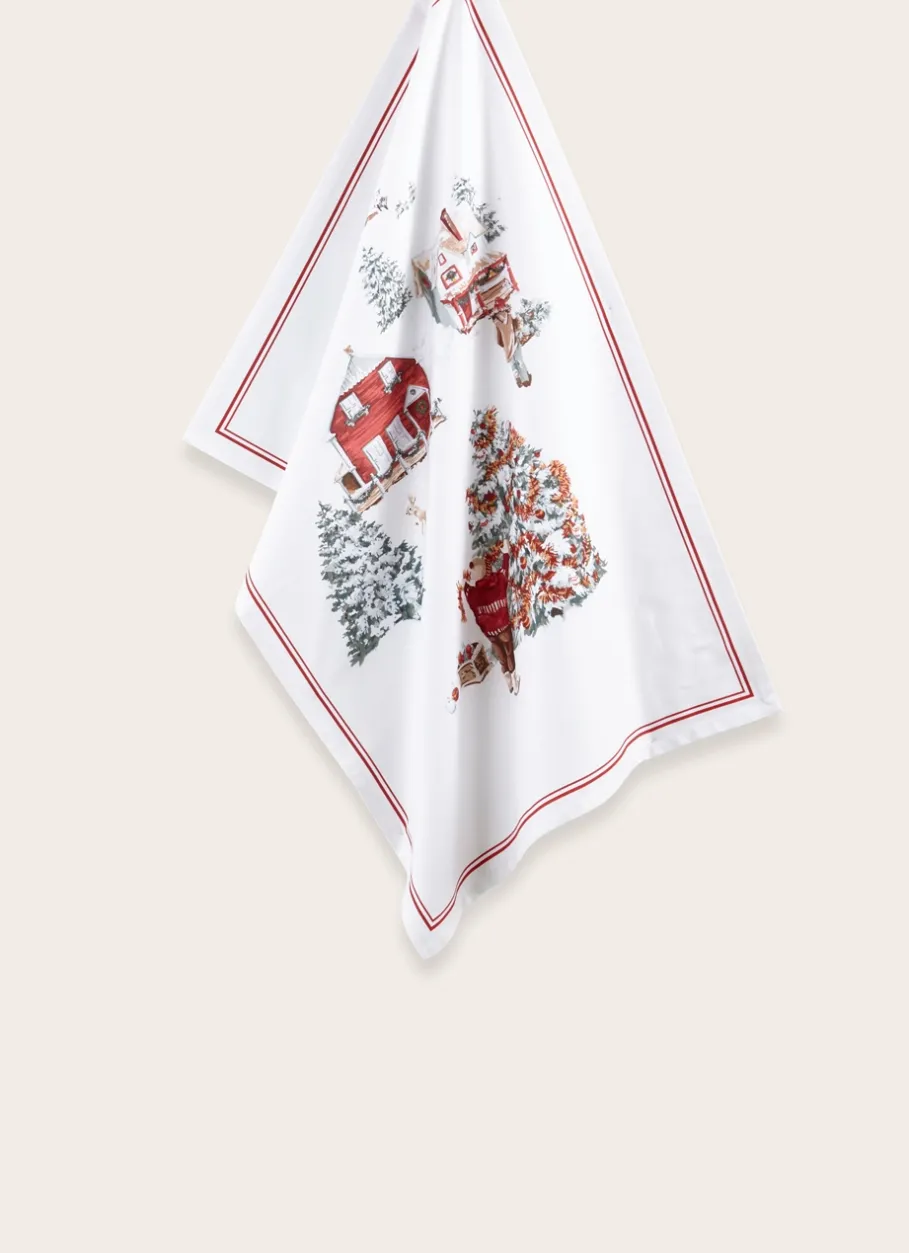 Bouchara Torchon, Essuie-Mains|Table De Noël^TORCHON SCÈNE DE NOËL