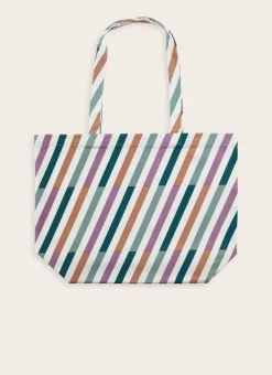 Bouchara Homewear, Accessoire^TOTE BAG EN COTON IMPRIMÉ GÉOMÉTRIQUE