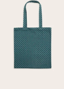 Bouchara Homewear, Accessoire^TOTE BAG EN COTON IMPRIMÉ MULTICO GÉOMÉTRIQUE