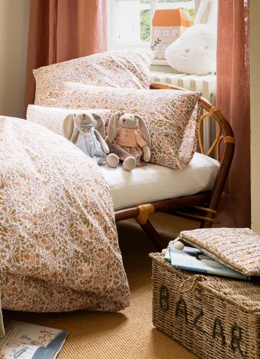 Enfant Bouchara Linge De Lit^TROUSSE EN COTON MATELASSÉ MOTIF VÉGÉTAL JAISA