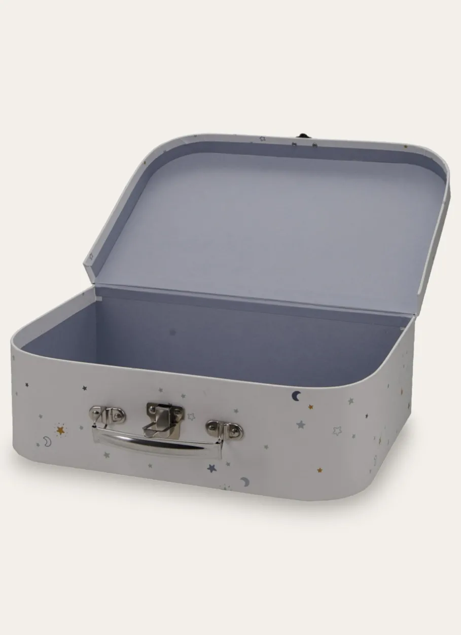 Enfant Bouchara Decoration, Rangement^VALISETTE EN CARTON MOTIF ÉTOILES ET LUNES