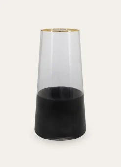 Bouchara Vase, Cache-Pot^VASE EN VERRE BICOLORE AVEC LISERET DORÉ