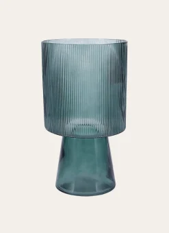 Bouchara Vase, Cache-Pot^VASE EN VERRE STRIÉ EFFY