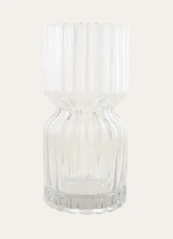 Bouchara Vase, Cache-Pot^VASE EN VERRE STRIÉ