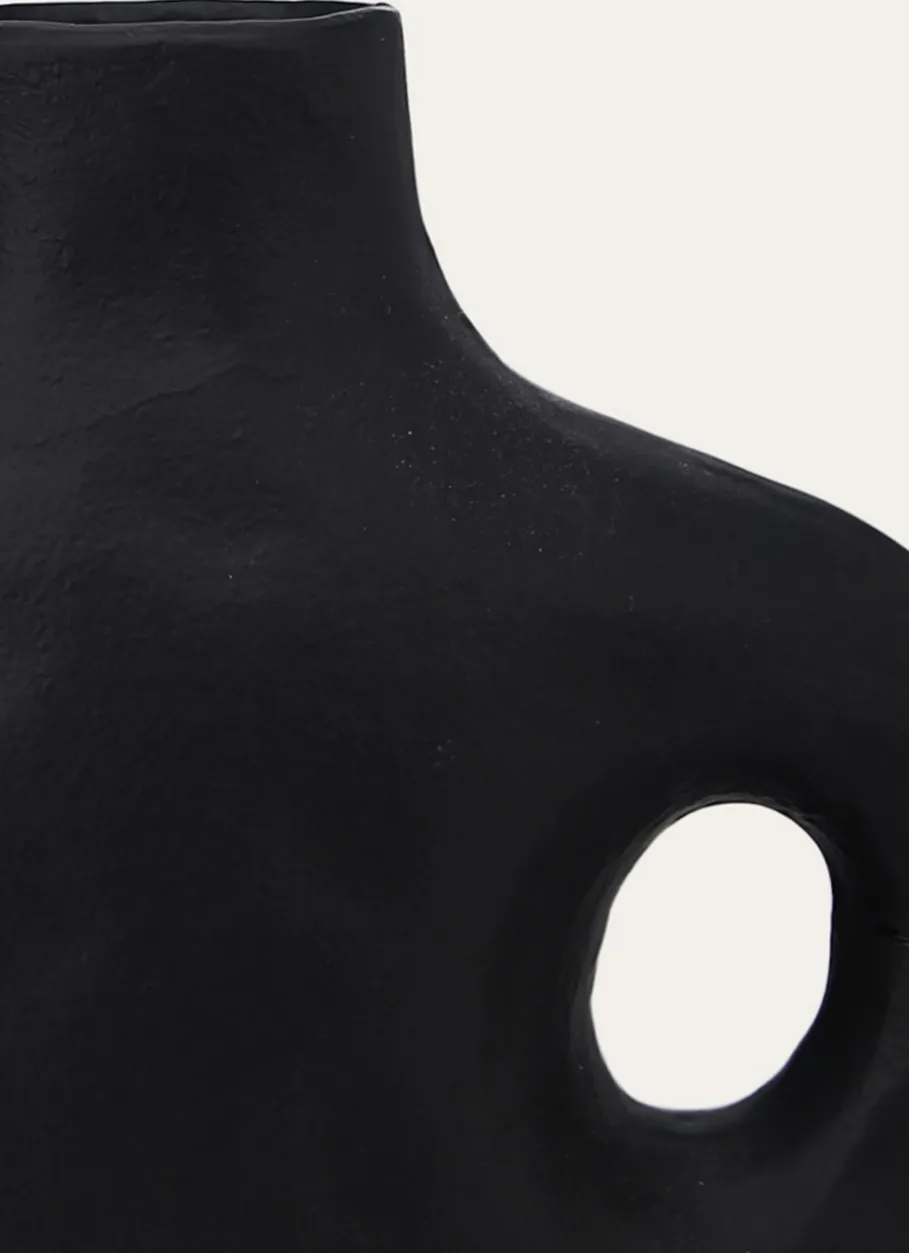 Bouchara Vase, Cache-Pot^VASE FORME ABSTRAITE EN ALUMINIUM