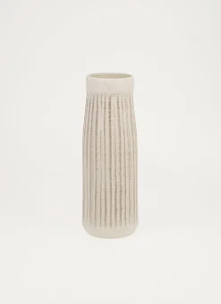 Bouchara Vase, Cache-Pot^VASE MATE EN FAIENCE