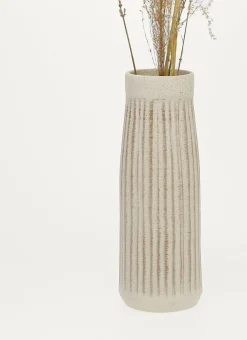 Bouchara Vase, Cache-Pot^VASE MATE EN FAIENCE