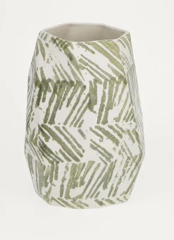 Bouchara Vase, Cache-Pot^VASE MULTIPLES FACETTES EN FAIENCE