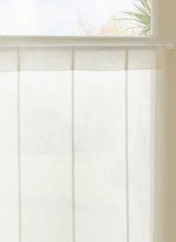 Bouchara Vitrage, Store^VITRAGE À RAYURES VERTICALES EN RELIEF