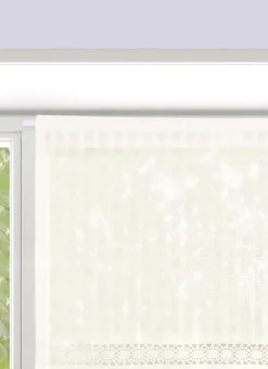 Bouchara Vitrage, Store^VITRAGE AJOURÉ ET BRODÉ 45 X 90 CM