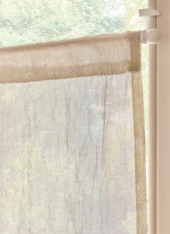 Bouchara Vitrage, Store^VITRAGE UNI PASSE TRINGLE RUCHER